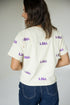 LSU Ritter Multi Color Heavyweight Crop Tee