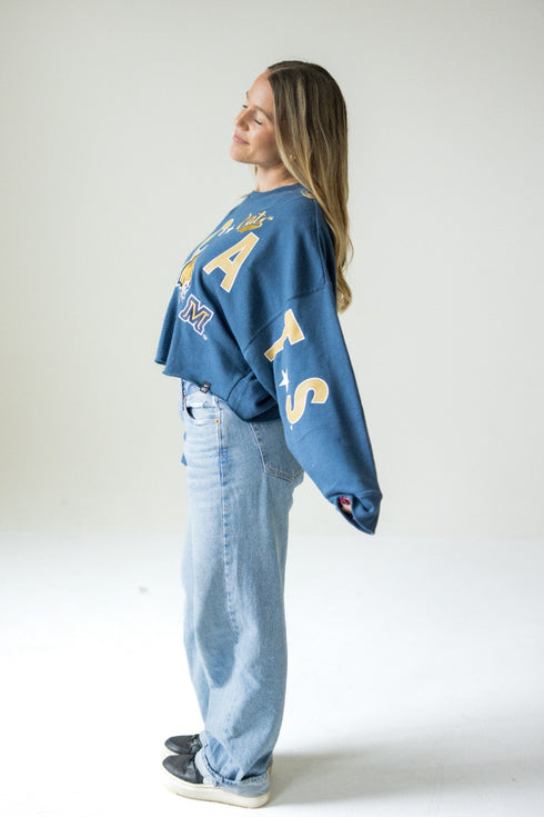Montana State Patched Up Cropped Longsleeve