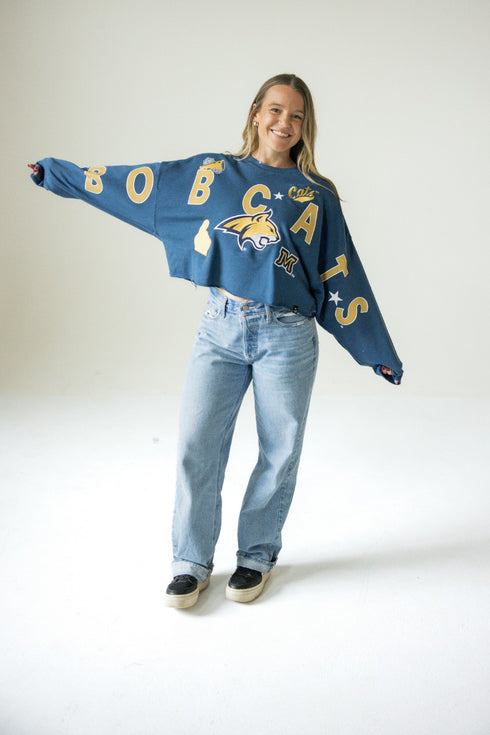 Montana State Patched Up Cropped Longsleeve