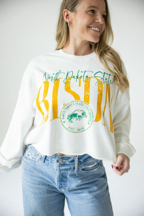 NDSU Hall of Fame Cropped Longsleeve