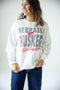 Nebraska Vinton Vertical OS Fleece Crew