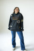 Notre Dame All Over Scatter Oversized Funnel Neck