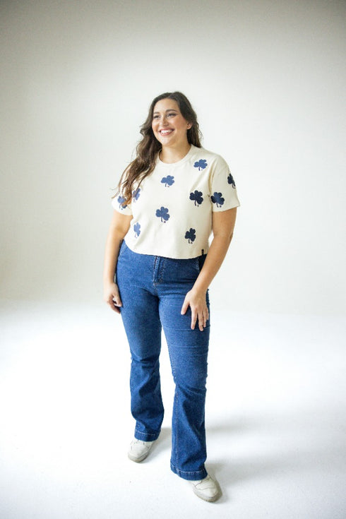 Notre Dame Ritter Multi Color Heavyweight Crop Tee