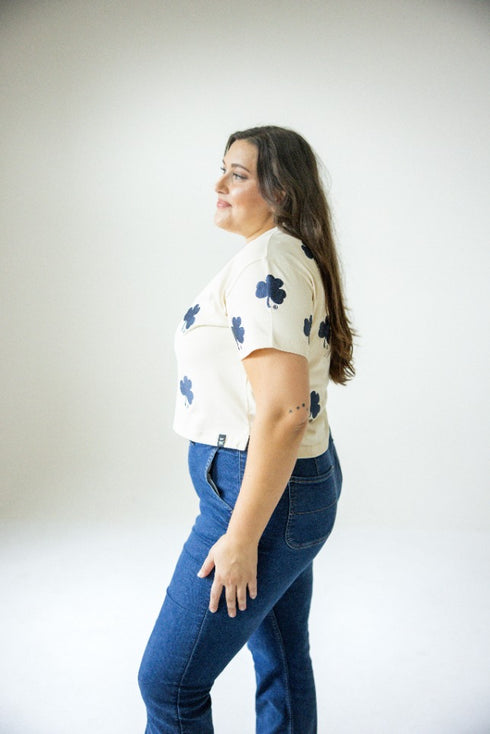 Notre Dame Ritter Multi Color Heavyweight Crop Tee