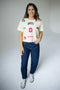 Ohio State All Over the Place Heavyweight Crop Tee