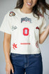 Ohio State All Over the Place Heavyweight Crop Tee