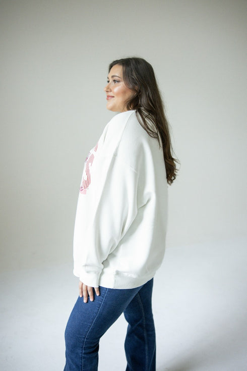 Oklahoma Vinton Vertical OS Fleece Crew