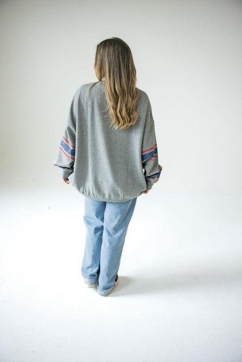 Ole Miss Langford Multimedia OS Fleece Crew