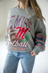 Ole Miss Langford Multimedia OS Fleece Crew