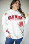 Ole Miss All Over Scatter Oversized Funnel Neck