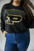 Purdue Starlite Sequin Cropped Longsleeve