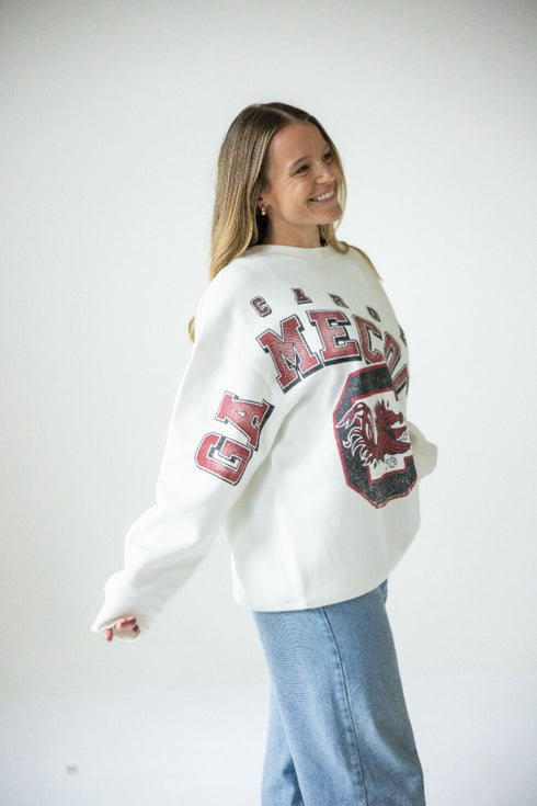 South Carolina Bryant Bend Lantern Sleeve Crew