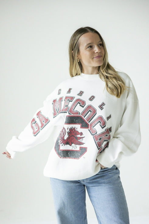 South Carolina Bryant Bend Lantern Sleeve Crew