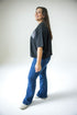 Texas A&M Starlite Sequin Semi-Cropped Oversized Band Tee