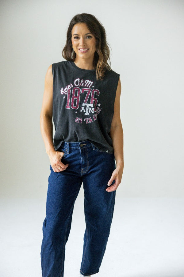 Texas A&M Top Tier Jersey Muscle Tanks