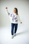 TCU Bryant Bend Lantern Sleeve Crew
