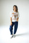 Texas Maddux Multimedia Semi-Cropped Oversized Band Tee