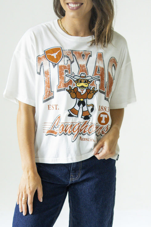 Texas Maddux Multimedia Semi-Cropped Oversized Band Tee