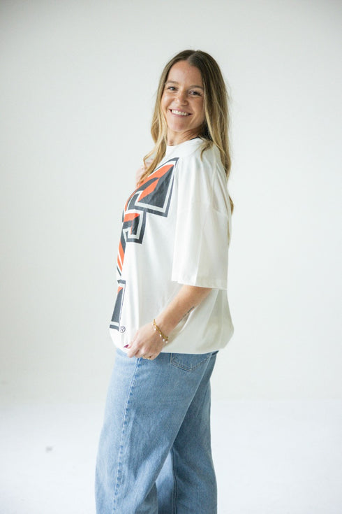 Texas Tech Lawson Logo Oversized Tee