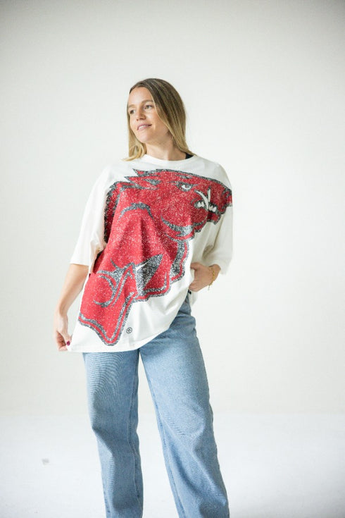 Arkansas Lawson Logo Oversized Tee