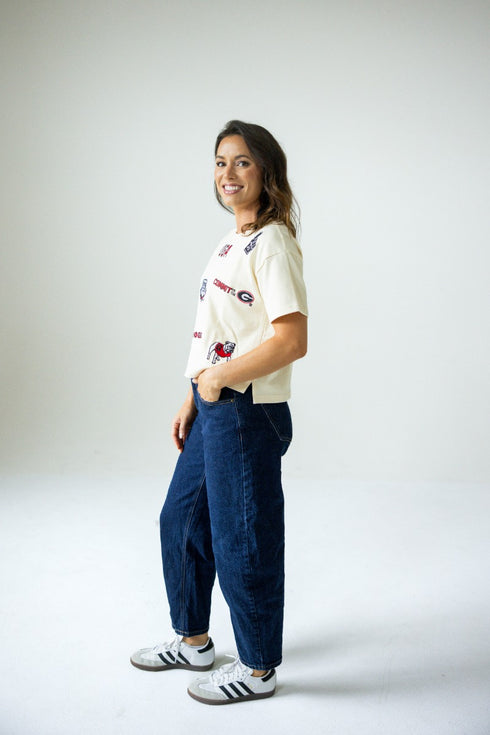 Georgia All Over the Place Heavyweight Crop Tee