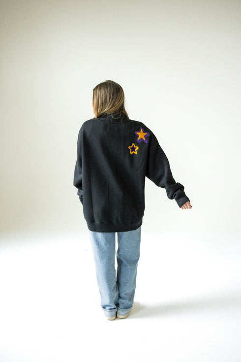 UNI All Over Scatter Oversized Funnel Neck