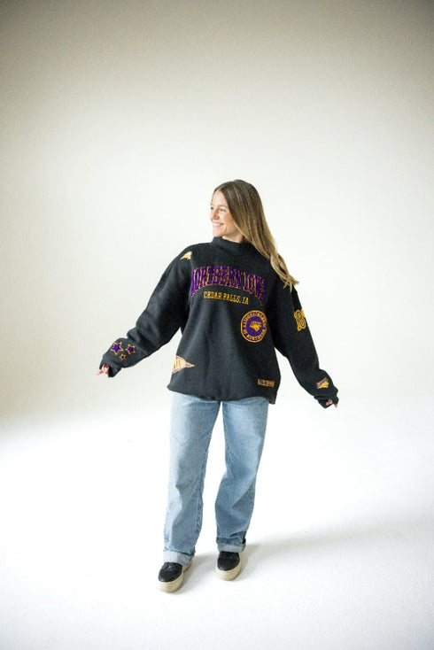 UNI All Over Scatter Oversized Funnel Neck