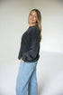 Wyoming Easley Embossed Lantern Sleeve Crew