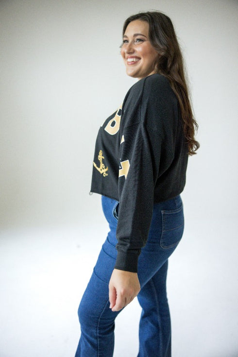 Vanderbilt Patched Up Cropped Longsleeve
