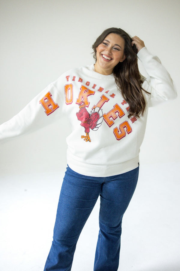 Virginia Tech Bryant Bend Lantern Sleeve Crew