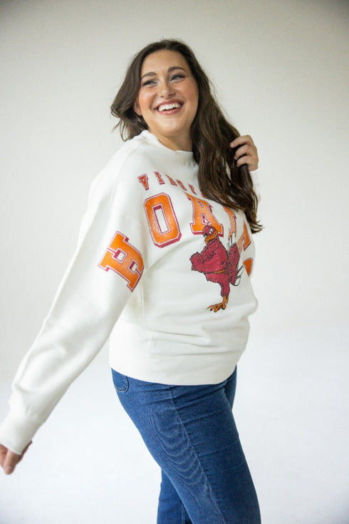 Virginia Tech Bryant Bend Lantern Sleeve Crew