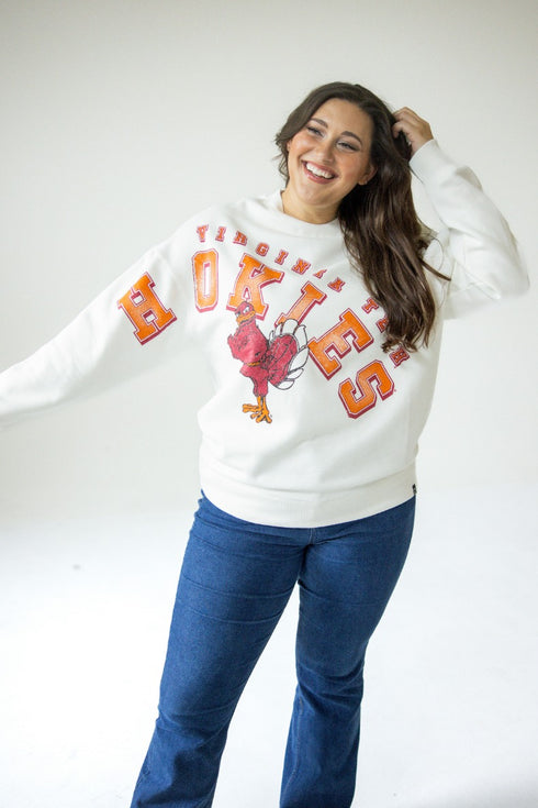 Virginia Tech Bryant Bend Lantern Sleeve Crew