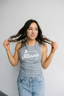 Illinois Kelly Curve Full Length Ribbed Basic Tank