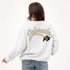 Colorado Suave Suede Lantern Sleeve Crew