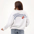 Illinois Suave Suede Lantern Sleeve Crew