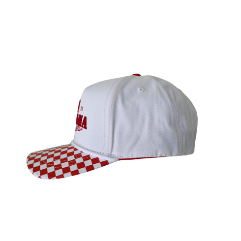 Indiana Albon Checkered 5 Panel Canvas Baseball Hat