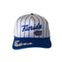 Florida Pinstripe Hat 5 Panel Canvas Baseball Hat