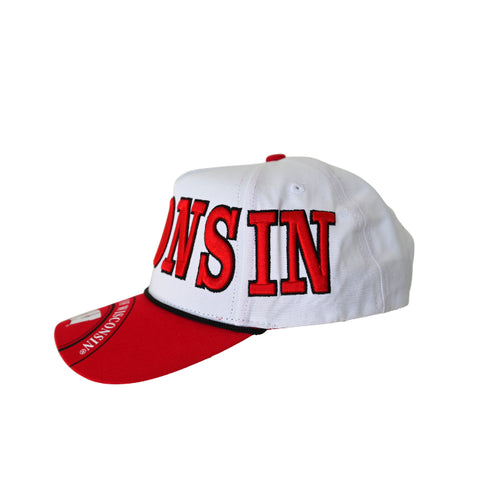 Wisconsin Phipps Away Split Hat 5 Panel Canvas Baseball Hat