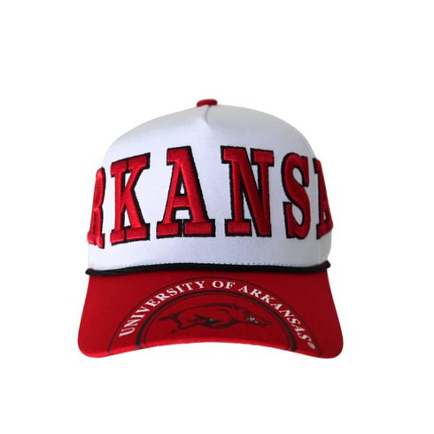 Arkansas Phipps Away Split Hat 5 Panel Canvas Baseball Hat