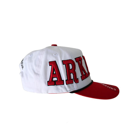 Arkansas Phipps Away Split Hat 5 Panel Canvas Baseball Hat