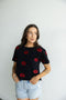Georgia Ritter Multi-Color Heavyweight Crop Tee