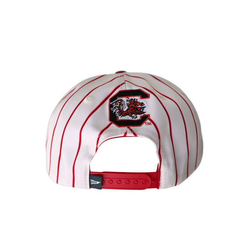 South Carolina Pinstripe Hat 5 Panel Canvas Baseball Hat