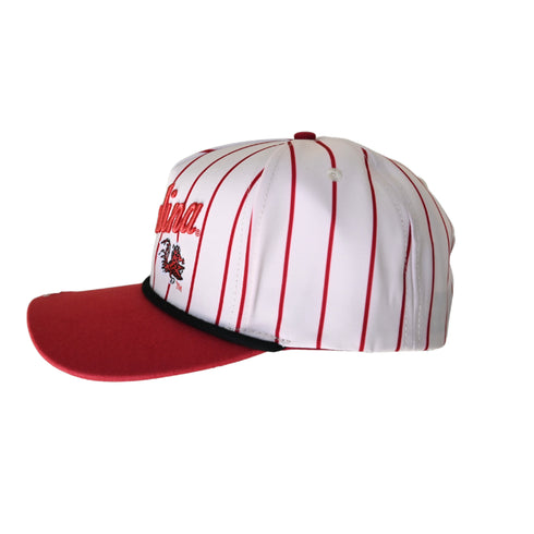 South Carolina Pinstripe Hat 5 Panel Canvas Baseball Hat
