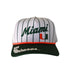 Miami Pinstripe Hat 5 Panel Canvas Baseball Hat