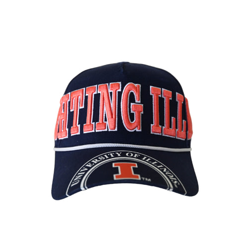 Illinois Phipps Split Hat 5 Panel Canvas Baseball Hat