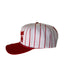 Oklahoma Pinstripe Hat 5 Panel Canvas Baseball Hat