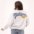 Michigan Suave Suede Lantern Sleeve Crew