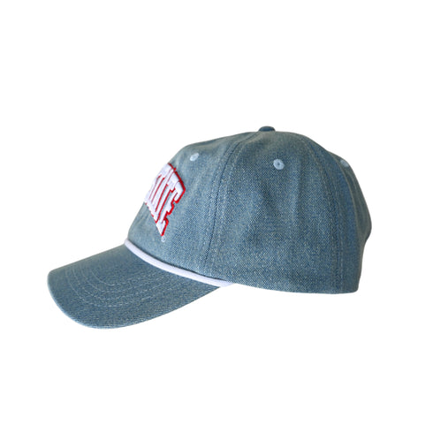 Ohio State Letter Up Varsity Denim Baseball Hat