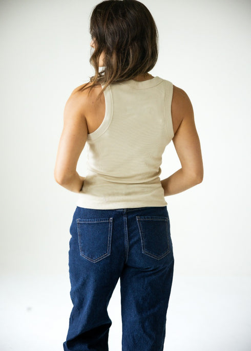 Texas Swash Era Full Length Ribbed Basic Tank