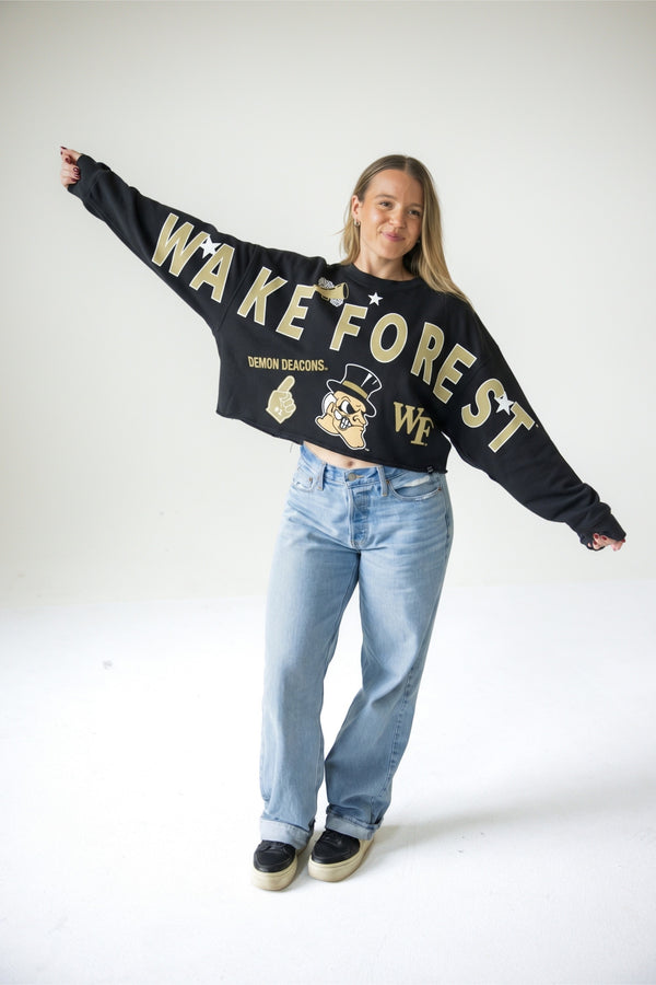 Wake Forest Patched Up Cropped Longsleeve